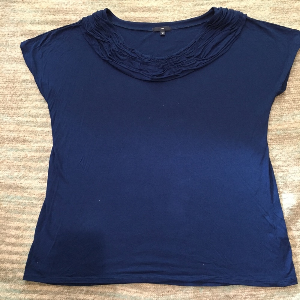 GAP WOMENS BLUE XL SHIRT